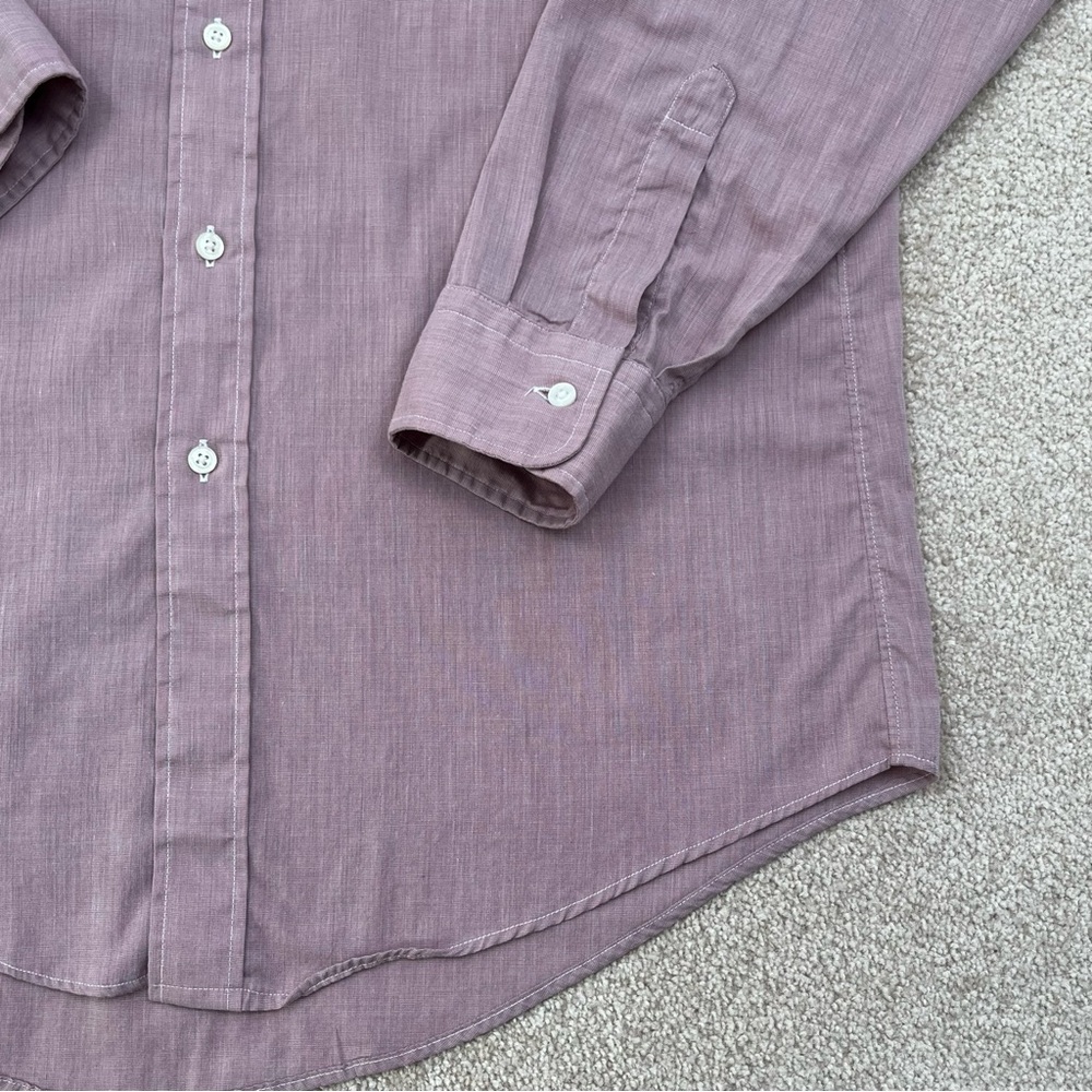 Vintage Christian Dior Shirt Adult Neck 15.5 Pink Button Up Designer Preppy Men - Picture 7 of 12
